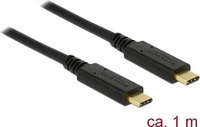 DELOCK 83661, Delock USB-C Kabel USB 3.1 Gen2 USB-C Stecker, USB-C Stecker 1.00 m