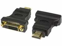 LOGILINK AH0002, LogiLink HDMI Adapter, A-Stecker auf DVI-D (24+1) Buchse, 1080p