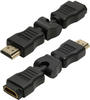 LogiLink AH0012 HDMI Adapter [1x HDMI-Stecker - 1x HDMI-Buchse] Schwarz