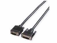 ROLINE DVI-VGA-Kabel, DVI (12+5) ST - HD15 ST, 2 m 11.04.5420