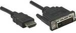 Manhattan DVI / HDMI Adapterkabel DVI-D 24+1pol. Stecker, HDMI-A Stecker 3.00 m