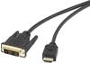 Renkforce DVI / HDMI Adapterkabel DVI-D 18+1pol. Stecker, HDMI-A Stecker 1.80 m