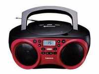 Lenco SCD-501 CD-Radio UKW AUX, Bluetooth®, CD, USB Rot, Schwarz SCD-501...