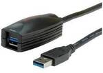 ROLINE USB 3.2 Gen 1 Aktives Repeater Kabel, schwarz, 5 m 12.04.1096