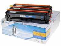 G&G Tonerkassette Kombi-Pack ersetzt HP 201X, CF401X, CF402X, CF403X, CF253XM...