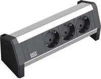 BACHMANN 902.0048, Bachmann 902.0048 Steckdosenleiste ohne Schalter Schwarz,