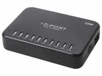 LVSUN 120W Smart 10-Port USB-Ladestation 120 W Steckdose Ausgangsstrom (max.)...