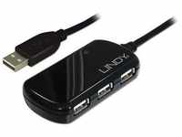 LINDY Lindy USB 2.0-Hub mit eingebautem Repeater