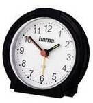 hama 00186335 Wecker Classic, ohne Ticken, Schwarz/Wei&szlig;