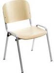Rocada Besucherstuhl 974VE Grau, Holz (hell) R974182 4 St.