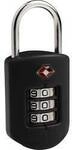 Pacsafe 10260100 Vorh&auml;ngeschloss 3.4 cm TSA Schwarz Zahlenschloss