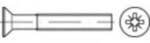 TOOLCRAFT 134420 Senkschrauben M5 12 mm Kreuzschlitz Pozidriv DIN 965 Stahl