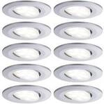 Paulmann LED-Bad-Einbauleuchte 10er Set 60 W Chrom (matt) 99923