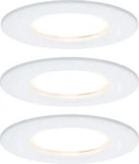PAULMANN 93460, Paulmann Nova Bad-Einbauleuchte 3er Set LED LED 18 W IP44 Wei&szlig;