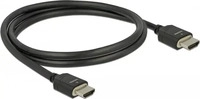 DELOCK 85293, Delock HDMI Anschlusskabel HDMI-A Stecker 1 m Schwarz 85293 dreifach