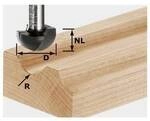 Festool 490987 Hohlkehlfr&auml;ser L&auml;nge 44 mm Produktabmessung, &Oslash; 25.40 mm