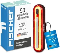 FISCHER FAHRRAD 50089:FISCHER, FISCHER FAHRRAD Fahrrad-R&uuml;cklicht LED akkubetrieben