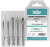 Heller Quickbit Ceramicmaster 29628 Glas- und Fliesenbohrer 5teilig 6 mm, 8 mm,...