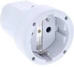 AS Schwabe 62223 Schutzkontaktkupplung PVC 230 V Grau IP20