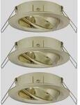 Paulmann 92489 EBL Choose Einbauring 3er Set 10 W Messing (geb&uuml;rstet)