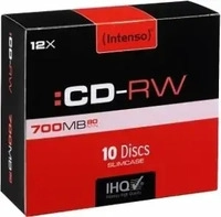 INTENSO 2801622, Intenso 2801622 CD-RW Rohling 700 MB 10 St. Slimcase