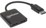 Manhattan 207768 2 Port DisplayPort-Splitter 3810 x 2160 Pixel