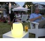 Megatron MT69083 Spika LED-Au&szlig;entischleuchte mit Lautsprecher 10 W RGBW Wei&szlig;