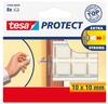 tesa tesa® Schutzpfuffer (L x B) 10 mm x 10 mm Weiß Inhalt: 8 St. 57899-00000-01