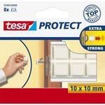 tesa tesa&reg; Schutzpfuffer (L x B) 10 mm x 10 mm Wei&szlig; Inhalt: 8 St. 57899-00000-01