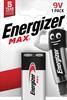Energizer Max 6LR61 9 V Block-Batterie Alkali-Mangan 9 V 1 St. E301531800
