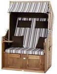 Trendy by deVries 2563274120AF Strandkorb Trend 10+, Stoff 741 PE natur, Akazie...