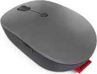 LENOVO GY51C21210, Lenovo Go USB-C Maus Kabellos, Funk Optisch Grau 5 Tasten 2400 dpi