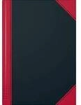 K&ouml;nig & Ebhardt Kladde 865524301 Notizbuch kariert Schwarz-Rot 96 Blatt DIN A5