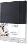 Sigel CONCEPTUM&reg; CO151 Notizbuch kariert Schwarz 97 Blatt DIN A4