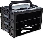 Sortimo i-BOXX Rack 6100000338 Werkzeugkasten unbest&uuml;ckt ABS Schwarz (B x H) 442 mm