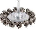 Bosch Accessories Scheibenb&uuml;rste, gezopft, rostfrei, 70 mm, 0,35 mm, 14 mm, 4500 U/