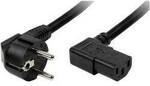 LogiLink Strom Anschlusskabel [1x Schutzkontakt-Winkelstecker - 1x