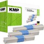 KMP Toner ersetzt OKI 44973535, 44973534, 44973533 Kompatibel Kombi-Pack Cyan,