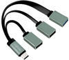 LOGILINK UA0315, LogiLink UA0315 3 Port USB-C (USB 3.2 Gen 2) Multiport Hub Schwarz,