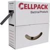 CellPack 127049 Schrumpfschlauch ohne Kleber Schwarz 4.80 mm 2.40 mm Schrumpfrate:2:1