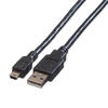 ROLINE USB 2.0 Kabel, Typ A - 5-Pin Mini, schwarz, 3 m 11.02.8730