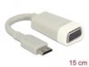 Delock 65471 HDMI / VGA Adapter [1x HDMI-Stecker C Mini - 1x VGA-Buchse] Weiß 15.00