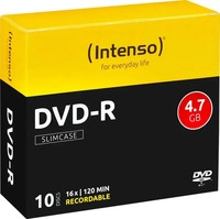 INTENSO 4101652, Intenso 4101652 DVD-R Rohling 4.7 GB 10 St. Slimcase