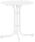 Sieger 207/W Boulevard-Klapptisch Mecalit &Oslash; 70 cm wei&szlig;, 4 F&uuml;&szlig;e