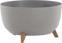 SIENA GARDEN M82587, Siena Garden LA922-27 M82587 Pflanzgef&auml;&szlig; Kunststoff Grau
