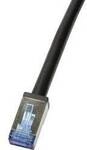 LogiLink CQ7033S RJ45 Patchkabel CAT 6a S/FTP 1.00 m Schwarz Geschirmt,