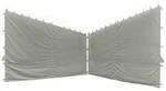 Siena Garden J04527 Seitenteile zu Pavillon Berlino 4x4 m, grau, 2er Set Bezug...