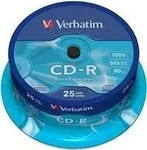 VERBATIM 43432, Verbatim 43432 CD-R 80 Rohling 700 MB 25 St. Spindel