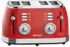 SOGO Human Technology 4-Scheiben-Toaster Kontrollleuchte, Toastfunktion Rot