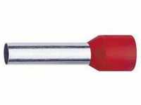 Klauke 47618 Aderendhülse 10 mm² Teilisoliert Rot 100 St.